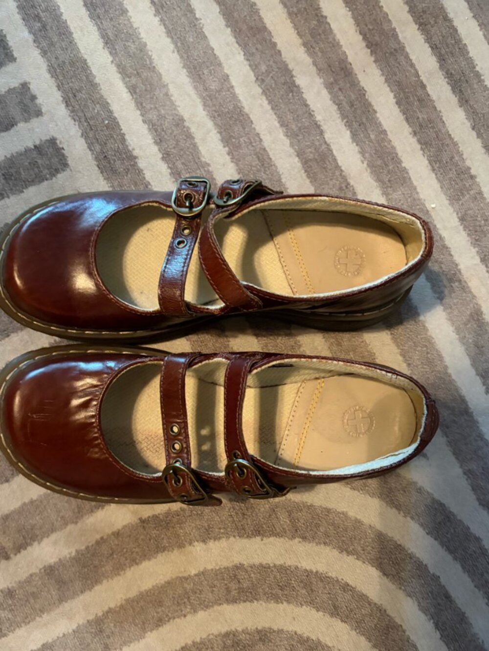 Dr. Martens Candie AW004 Vintage Y2K Double Strap Mary Jane Platform Shoes 8 - Picture 4 of 9